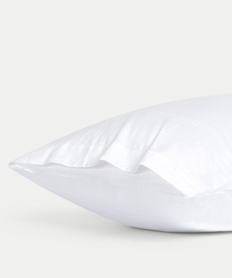 2er-Set Kissenbezüge Ägyptische Baumwolle Satin 400 TC | Weiß