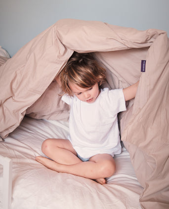 Kinder Bettwäsche Set Ägyptische Baumwolle Perkal 400TC Latte - Petit Hôtel