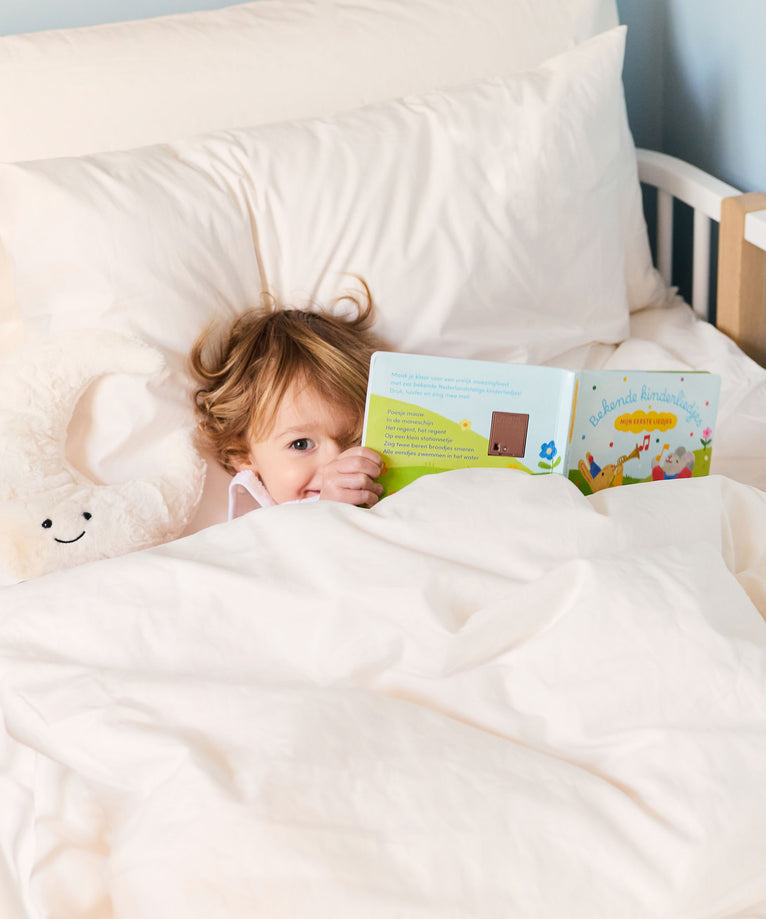 Kinder Kissenbezug Ägyptische Baumwolle Perkal 400TC Chalk White - Petit Hôtel