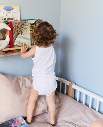 Kinder Spannbettlaken Ägyptische Baumwolle Perkal 400TC Latte - Petit Hôtel