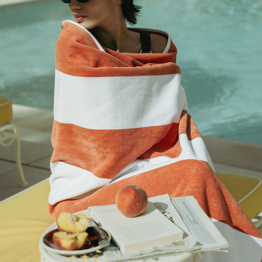DOUXE Hotel Strandtuch Faded Coral 100x180 cm