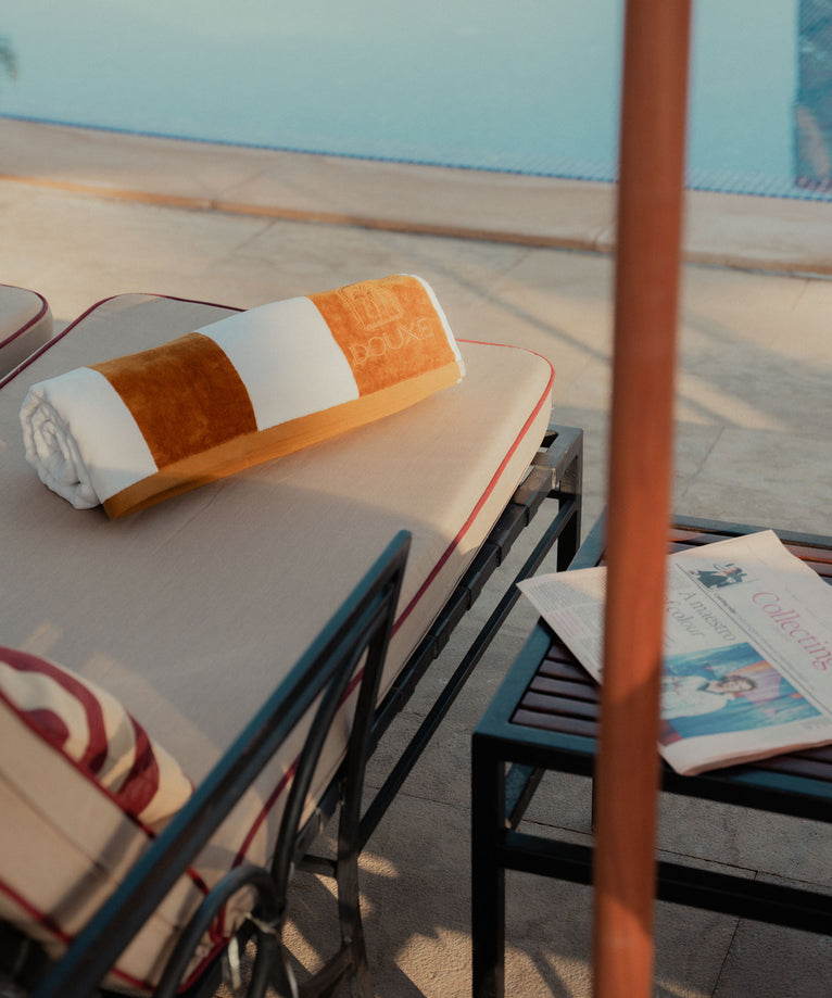 DOUXE Hotel Strandtuch Mustard 100x180 cm