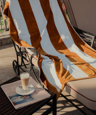 DOUXE Hotel Strandtuch Mustard 100x180 cm
