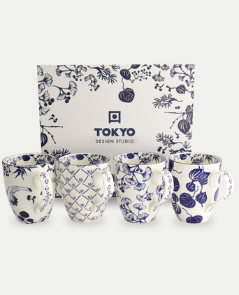 Tokyo Design Studio – Flora Japonica Tassen-Set (4-teilig)