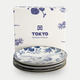 Tokyo Design Studio – Flora Japonica Teller-Set (4-teilig)
