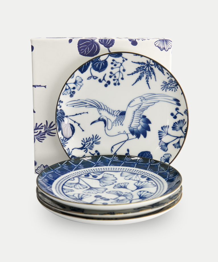 Tokyo Design Studio – Flora Japonica Teller-Set (4-teilig)