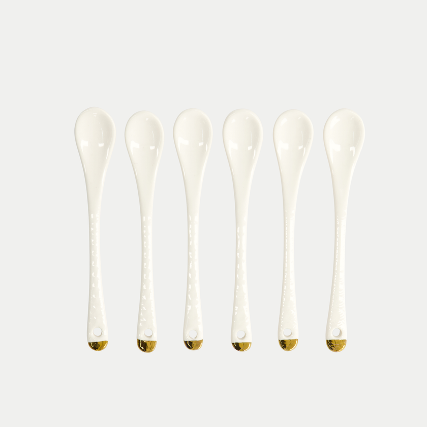 Tokyo Design Studio – Nippon White Gold Rim Tassen- und Untertassen-Set Star Lines (8-teilig)