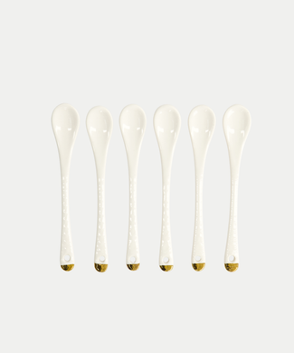 6-teiliges Tokyo Design Teelöffel-Set - Golden Rim