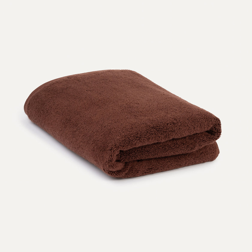 Handtuchset Zero-Twist Baumwolle 70x140 cm (2 Stk.) | Chestnut