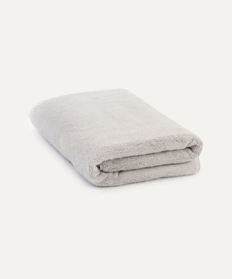 Handdoek zero-twist katoen 100x180 cm | Zilvergrijs