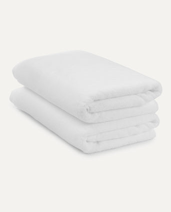 2x Handtuch Zero-Twist Baumwolle 70x140 cm | Weiß
