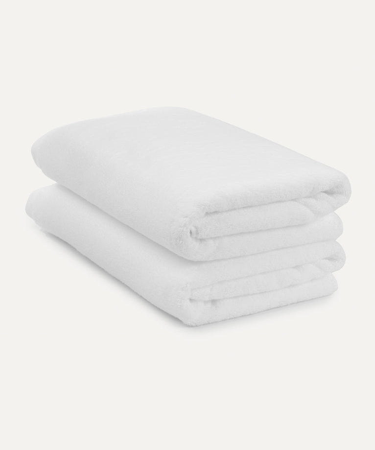 2x Handtuch Zero-Twist Baumwolle 70x140 cm | Weiß