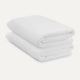 2x Handtuch Zero-Twist Baumwolle 70x140 cm | Weiß