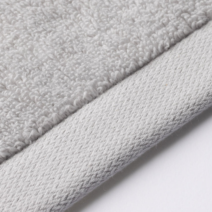 Gästehandtücher Zero-Twist-Baumwolle 30x30 cm (4 St.) | Silbergrau
