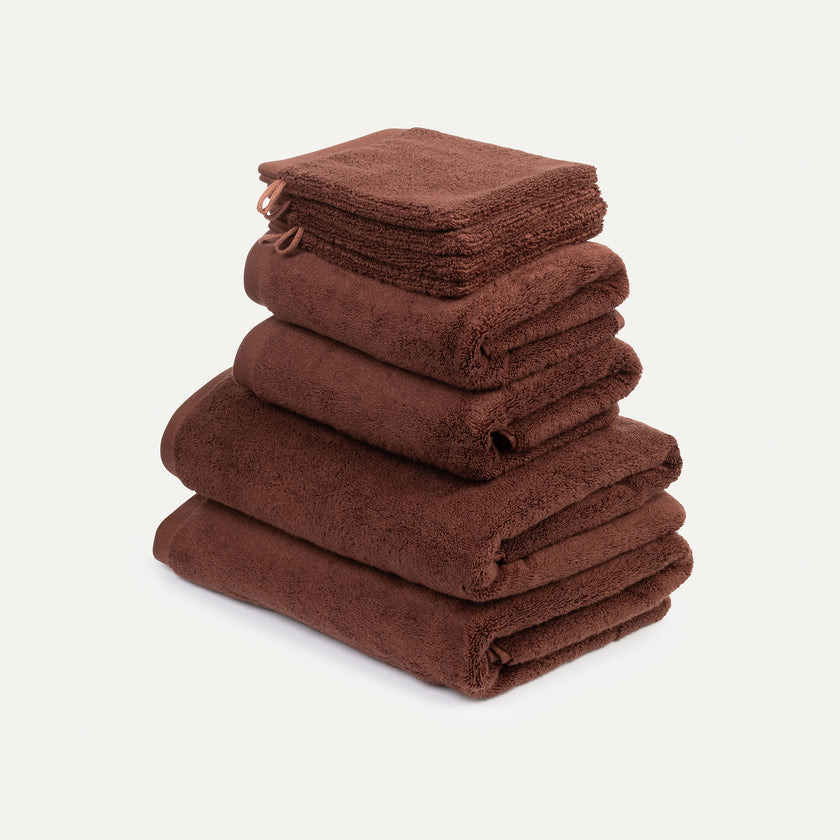 Handtuchset Deluxe (8 st.) | Chestnut