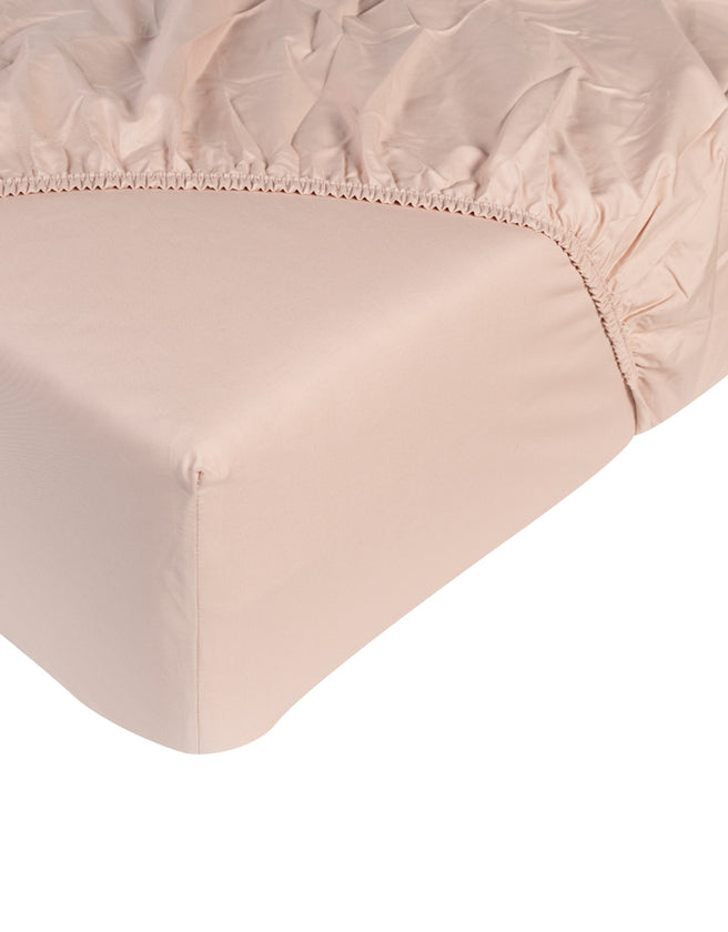 Spannbetttuch Ägyptische Baumwolle Perkal blush pink banner