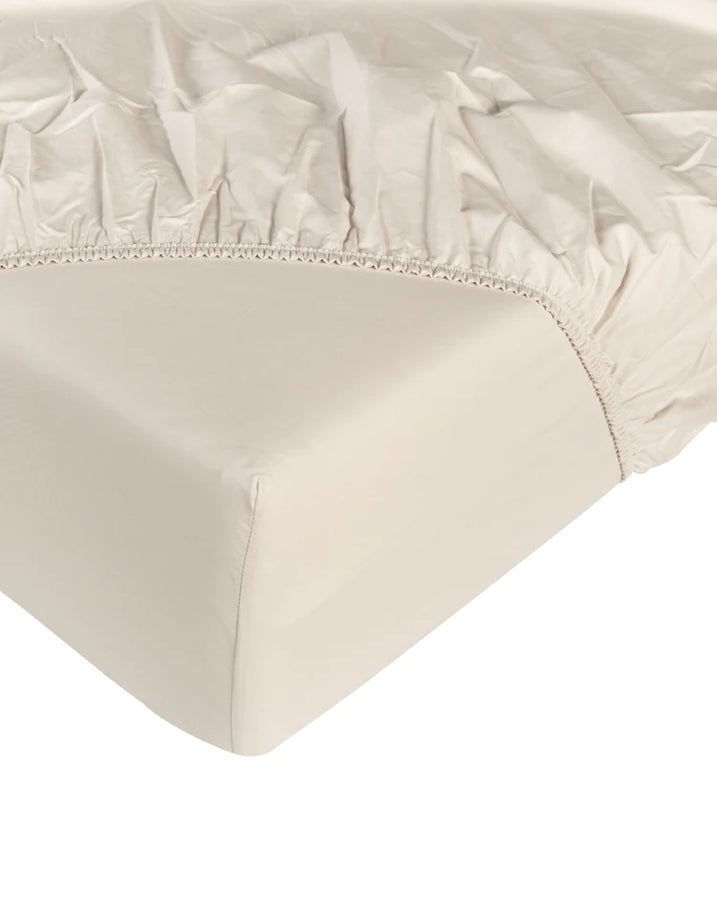 Spannbettlaken Ägyptische Baumwolle Satin 400TC | Cream | Outlet