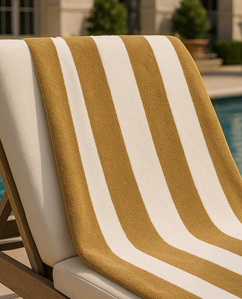 DOUXE Hotel Strandtuch Mustard 100x180 cm