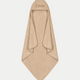 Baby-Badeponcho Zero-Twist-Baumwolle mit Bestickung | Latte
