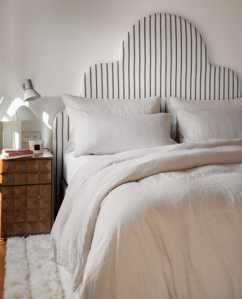 2er-Set Kissenbezüge Gewaschenes Leinen | Oat