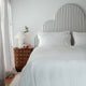 Bettbezug-Set aus gewaschenem Leinen | Weiß
