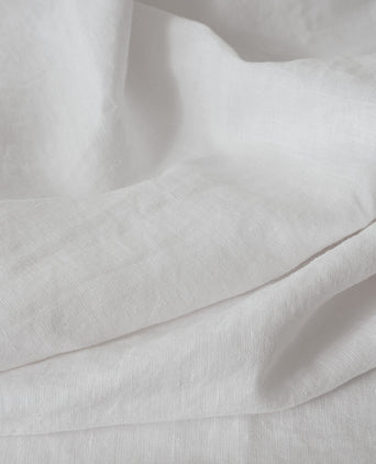 Kissenbezug aus gewaschenem Leinen | Weiß