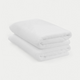 2x Handdoek zero-twist katoen 70x140 cm | Wit