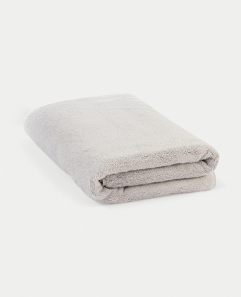 Handdoek zero-twist katoen 100x150 cm | Zilvergrijs
