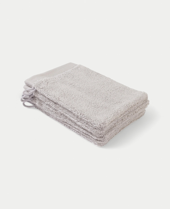 Washandje Zilvergrijs 16x21 cm | 4 stuks