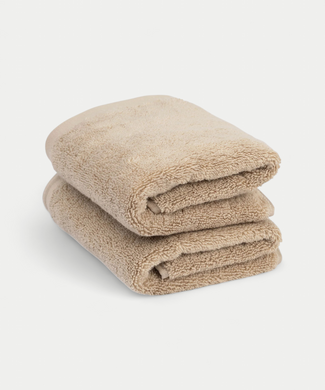 Gästehandtuch Zero-Twist-Baumwolle 40x60 cm (2 Stk.) | Latte