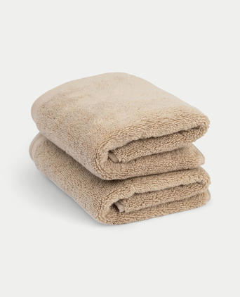 Gästehandtuch Zero-Twist-Baumwolle 40x60 cm (2 Stk.) | Latte