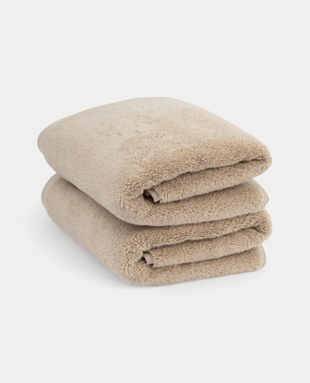 Handdoek zero-twist katoen 50x100 cm (2 st.) | Latte