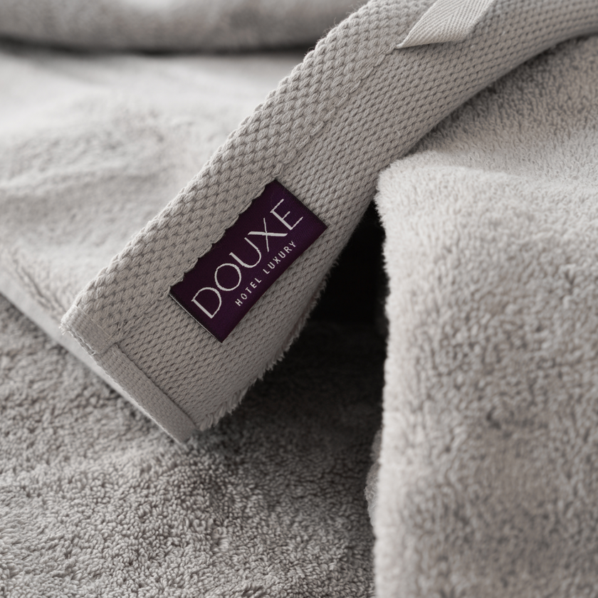 DOUXE Hotel Handtuch Set Luxury | Silber grau