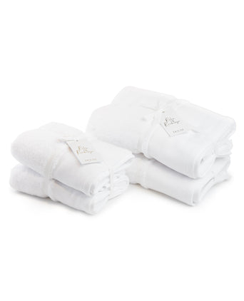 DOUXE Hotel Handtuch Set Essential - Zero Twist - Weiß